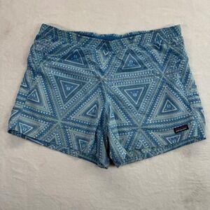 Patagonia Baggies Shorts Geometric Print Lightweight‎ Swim Beach Size S